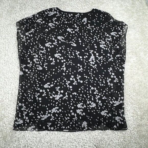 Cabi Cosmos Night Sky Blouse Top Black Gray - Picture 3 of 8